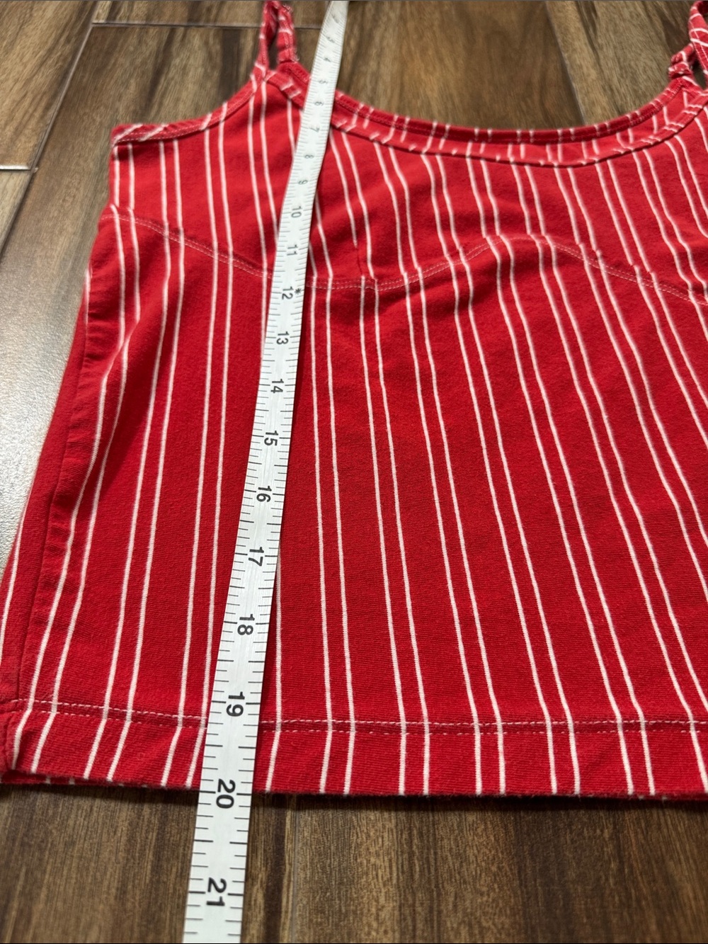 Pilcro Rust Stripe Scoop Neck Tank Top - Picture 5 of 12